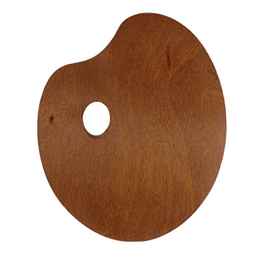 Harilla Ovale Malpalette Aus Holz – Zur Verwendung mit Acryl, Ölfarben Und Pinseln, 20x30cm von Harilla