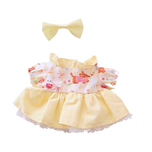 Harilla Plüsch-Puppenkleidung für 15–17 cm große Puppen, Plüsch-Puppenzubehör, Anziehsachen, weich, Puppenkleidung, stylische DIY-Kostüme, Foto-Requisiten, Kleid Haar-Accessoire Harilla Plüsch-Puppenkleidung für 15–17 cm große Puppen, Plüsch-Puppenzubehör, Anziehsachen, weich, Puppenkleidung, stylische DIY-Kostüme, Foto-Requisiten, Kleid Haar-Accessoire von Harilla