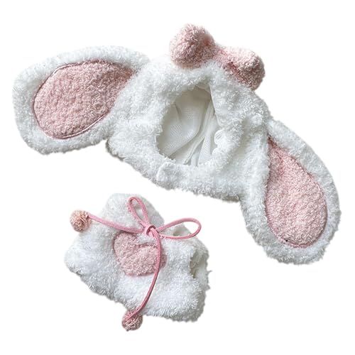 Harilla Puppe Rompers Anhänger Doll Outfits für Kinder Geburtstagsgeschenkdekoration süße Foto -Requisiten mit großen Ohren Hut Dress Up Doll Kleidung von Harilla