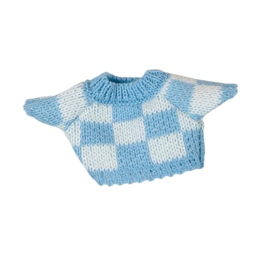 Harilla Puppenkleidung gestrickte Kleidung für 20 cm Puppen Dekorpuppenzubehör stilvoll bequemes Geburtstagsgeschenk süßer Kleid -up -Pullover, Blau Weiss Harilla Puppenkleidung gestrickte Kleidung für 20 cm Puppen Dekorpuppenzubehör stilvoll bequemes Geburtstagsgeschenk süßer Kleid -up -Pullover, Blau Weiss von Harilla