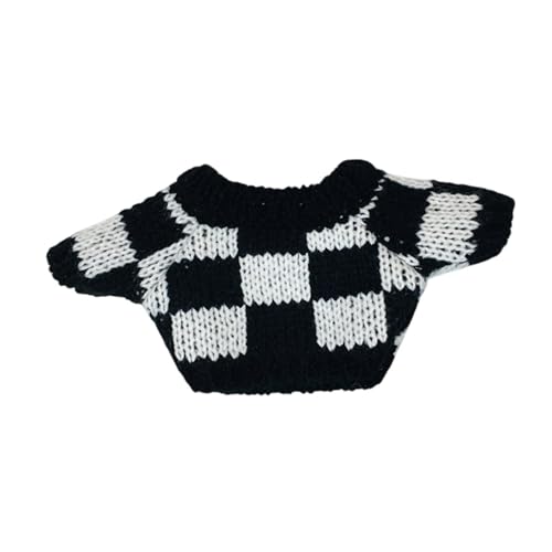 Harilla Puppenkleidung gestrickte Kleidung für 20 cm Puppen Dekorpuppenzubehör stilvoll bequemes Geburtstagsgeschenk süßer Kleid -up -Pullover, Schwarz-Weiss Harilla Puppenkleidung gestrickte Kleidung für 20 cm Puppen Dekorpuppenzubehör stilvoll bequemes Geburtstagsgeschenk süßer Kleid -up -Pullover, Schwarz-Weiss von Harilla