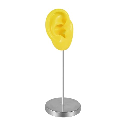 Harilla Silikonohrmodell Körperteil, Ohrring Display Stand Holder Organizer für Ohrhaken Anbieter Fotografie zeigt durchdringende Praxis, Gelb Rechts von Harilla