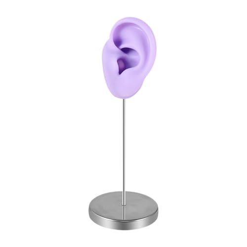 Harilla Silikonohrmodell Körperteil, Ohrring Display Stand Holder Organizer für Ohrhaken Anbieter Fotografie zeigt durchdringende Praxis, Lila Links von Harilla
