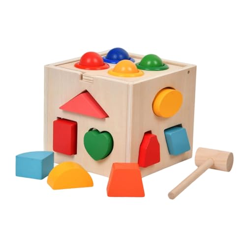 Harilla Sortierbox für Farben und Formen, kognitives Spielzeug, klassisch, für die frühkindliche Bildung, Formsortierwürfel, Zuordnungsspiel für von Harilla