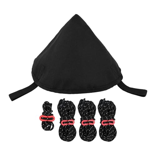 Harilla Tarp Tent Connect Cap Tarp Connection Adapter Pole Tent Hat Supplies Reißfester Canopy Build Connector für Outdoor Sportarten, Schwarz von Harilla