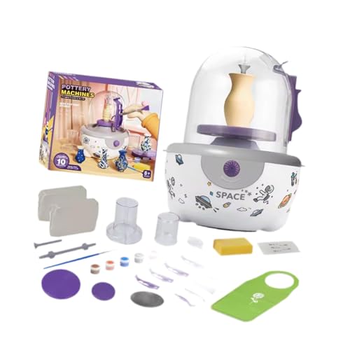 Harilla Töpferscheibe für Kinder, komplettes Set, kompakte Töpfermaschine mit Einstellbarer Geschwindigkeit, Kunstbedarf, Modelliermasseherstellung für Jungen Harilla Töpferscheibe für Kinder, komplettes Set, kompakte Töpfermaschine mit Einstellbarer Geschwindigkeit, Kunstbedarf, Modelliermasseherstellung für Jungen von Harilla きん