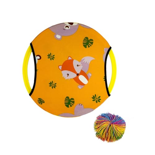 Harilla Toss und Fangen von Bällen Set Party bevorzugt Outdoor -Spiele Wurf und Fangen von Bällen Tier Eltern -Kind -Interaktionsspiel für Jungen Mädchen, Orange von Harilla