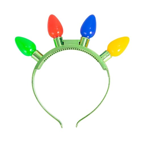 Harilla Weihnachten LED blinkendes Stirnband LED blinkende Kopfbedeckung Weihnachtshaarbänder Kopfbedeckung Weihnachtsfeiergeschenke für Weihnachten von Harilla