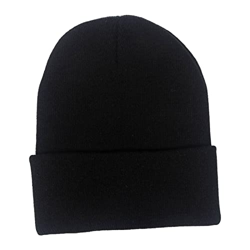 Harilla Winter Strickmütze Beanie Kaltwettermütze Unisex Weiche Kopfbedeckung Warme Mütze Männer Frauen zum Wandern Outdoor Radfahren Camping, Schwarz von Harilla