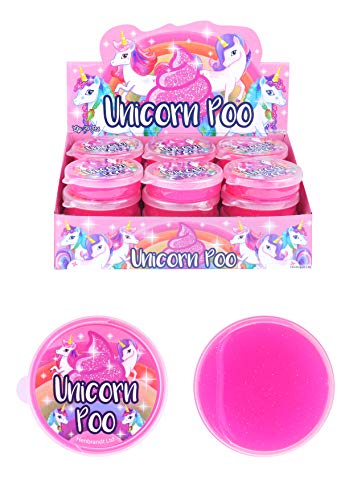 Henbrandt Ltd The Harlequin Brand Magische Einhorn Knete Glitzer Pink Einhornkacke Unicorn Poo Mitgebsel von Henbrandt