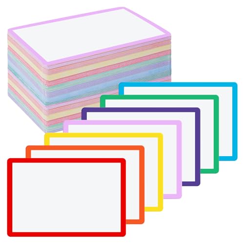 Harloon 100 Stück trocken abwischbare Karteikarten, 7,6 x 12,7 cm, laminiert, wiederverwendbar, trocken abwischbar, für Büro-To-Do-Liste (mehrfarbig) Harloon 100 Stück trocken abwischbare Karteikarten, 7,6 x 12,7 cm, laminiert, wiederverwendbar, trocken abwischbar, für Büro-To-Do-Liste (mehrfarbig) von Harloon