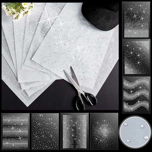 Harloon Glitzer-Hotfix-Strass-Aufkleber zum Aufbügeln, Kristall-Strass-Aufkleber, 2 mm, 3 mm, flach, rund, 35,6 x 27,9 cm, für Kleidung, Handwerk, DIY-Dekoration, 12 Bögen Harloon Glitzer-Hotfix-Strass-Aufkleber zum Aufbügeln, Kristall-Strass-Aufkleber, 2 mm, 3 mm, flach, rund, 35,6 x 27,9 cm, für Kleidung, Handwerk, DIY-Dekoration, 12 Bögen von Harloon
