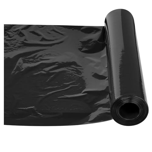 Harmadon Schlauchlose Stretchfolie Schwarz 50 cm Breit - Starke Folie für Möbel - Verpackungsmaterial 203 m - Verpackungsfolie für Umzugskartons - Strechfolienrolle - Wickelfolie 2,15 kg von Harmadon