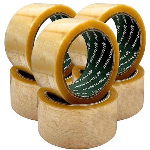 Harmadon "Solvent 6 Stück Paketklebeband Transparent 48mm - Klebeband Transparent 66m Lang - Verpackungsbänder - Universal Paketband Transparent - Robust und Langlebig - Packband Transparent Harmadon "Solvent 6 Stück Paketklebeband Transparent 48mm - Klebeband Transparent 66m Lang - Verpackungsbänder - Universal Paketband Transparent - Robust und Langlebig - Packband Transparent von Harmadon