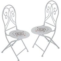 Garden Pleasure Gartenstühle BAYO weiß, 2 St. von Garden Pleasure