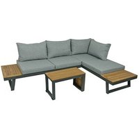 Garden Pleasure Loungegruppe FELICE grau, anthrazit Holz, Metall, 11-teilig von Garden Pleasure