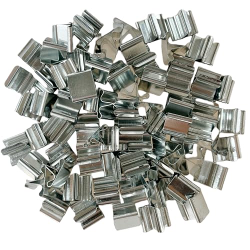 300 Stück Docht-Clips für Kerzenherstellung, Holzdochthalter, Basis, Universal-Holzdocht-Clips, Holzdochtsockel, Metall, Kerzendochthalter (quadratisch) von Harnico