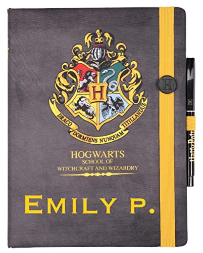 Harry Potter - Personalisiertes Notizbuch - Leeres Notizbuch, Ideales Tagebuch & Notizblock Liebhaber - Schreibblock, Notizbücher A5+, 26 x 18 cm - Schwarz, Geschenke Harry Potter - Personalisiertes Notizbuch - Leeres Notizbuch, Ideales Tagebuch & Notizblock Liebhaber - Schreibblock, Notizbücher A5+, 26 x 18 cm - Schwarz, Geschenke von Harry Potter