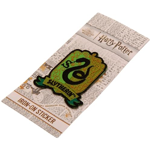 Harry Potter - Slytherin - Aufnäher zum Aufbügeln (Einheitsgröße) (Grün/Schwarz) von Harry Potter