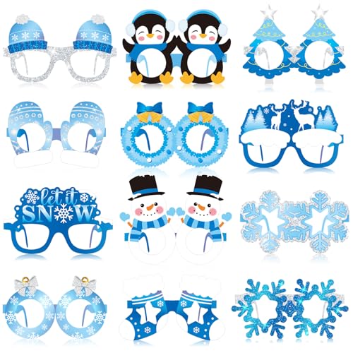 Harrycle 36 Stück Winter Dekorative Papierbrillen Schneeflocken Winter Kostüm Partybrille Foto Stand Requisiten Zubehör für Winter Weihnachten Feiertag Baby Dusche Geburtstag Party Geschenke Harrycle 36 Stück Winter Dekorative Papierbrillen Schneeflocken Winter Kostüm Partybrille Foto Stand Requisiten Zubehör für Winter Weihnachten Feiertag Baby Dusche Geburtstag Party Geschenke von Harrycle