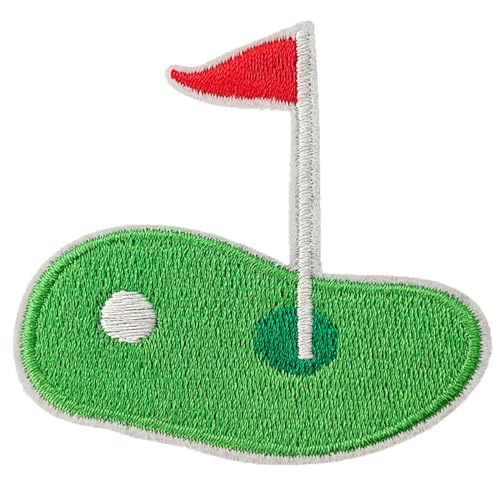 Harsgs Golf-Flicken, bestickt, zum Aufbügeln oder Aufnähen, Golf-Flicken, niedliche Applikation für Kleidung, Jacken, Hüte, Rucksäcke, Jeans (12 Stück) von Harsgs