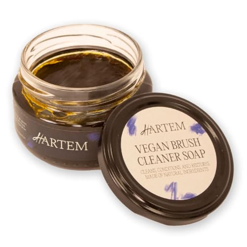 Hartem - Cremeseife und vegane Spülung für Make-up- und Kunstpinsel, gründliche Reinigung und Wiederherstellung mit Pflanzenölen zum Schutz Ihrer Pinsel, 100 g Hartem - Cremeseife und vegane Spülung für Make-up- und Kunstpinsel, gründliche Reinigung und Wiederherstellung mit Pflanzenölen zum Schutz Ihrer Pinsel, 100 g von Hartem