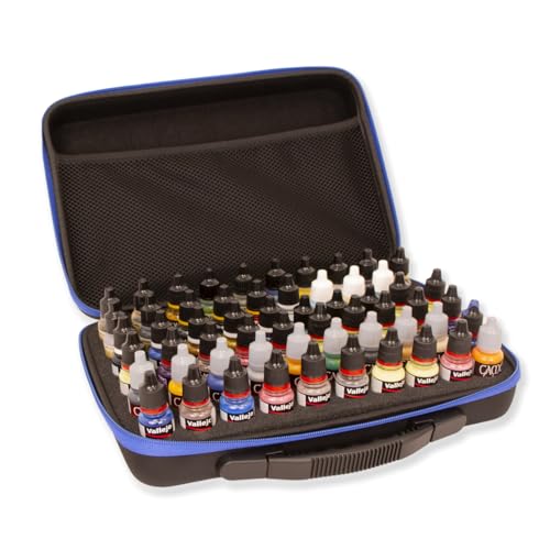 Hartem Tragbares Etui für Alkohol- und Acrylfarben für Modellbau und Miniaturen | Organizer mit Kapazität von 60 Flaschen | Schaumstoff, Innentasche und Doppelreißverschluss Hartem Tragbares Etui für Alkohol- und Acrylfarben für Modellbau und Miniaturen | Organizer mit Kapazität von 60 Flaschen | Schaumstoff, Innentasche und Doppelreißverschluss von Hartem