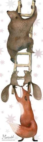 Leiter der Tiere Wandtattoo | Für Baby- & Kinderzimmer | Handgemalt & nachhaltig | Wandsticker | Sticker für Wand | Wandaufkleber | Wiederverwendbar von Hartendief