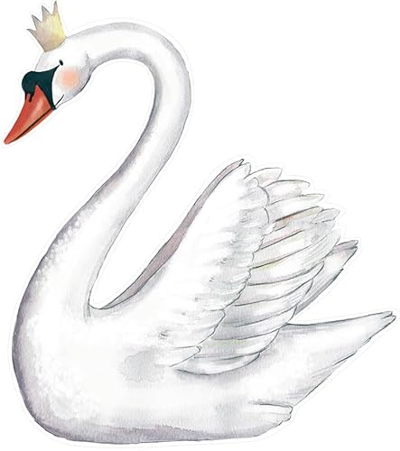 Wandtattoo Schwan kleb an | Für Baby- & Kinderzimmer | Handgemalt & nachhaltig | Wandsticker | Sticker für Wand | Wandaufkleber | Wiederverwendbar von Hartendief