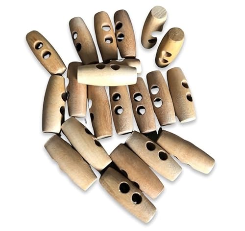 20 Stück natürliche 35mm Holz Knöpfe aus Olivenholz unbehandelt hergestellt in Portugal oval Knebel mit 2 Löchern 20 Stück natürliche 35mm Holz Knöpfe aus Olivenholz unbehandelt hergestellt in Portugal oval Knebel mit 2 Löchern von Hartmann-Knöpfe