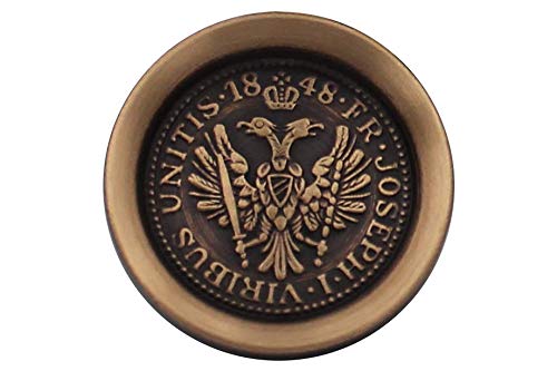 beeindruckend schöne Metallknöpfe Trachten Trachtenjacke braun gold antik Knöpfe made in Germany 18mm oder 26mm (5 Stück) (26mm) von Hartmann-Knöpfe