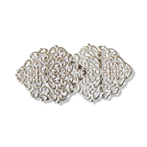 fabelhafte creme farben eher matt Trachten Schürzen Dirndl Schliesse Schnalle Verschluss Metall 70mmx35mm (1 Stück) von Hartmann-Knöpfe