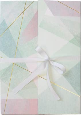 Sammelmappe A4 Aquarell mit Schleifband, goldveredelt, einzigartiges Design, 1 Stück von Hartung