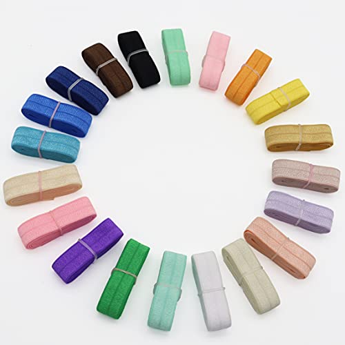 Harvey Sky 20 Meter 1,6 m Faltbares elastisches Band in einheitlicher Farbe, 20 Farben x 90 cm Band, Nähband, elastisches Band für DIY Handwerk Baby Mädchen Haarbänder Haarband Harvey Sky 20 Meter 1,6 m Faltbares elastisches Band in einheitlicher Farbe, 20 Farben x 90 cm Band, Nähband, elastisches Band für DIY Handwerk Baby Mädchen Haarbänder Haarband von Harvey Sky