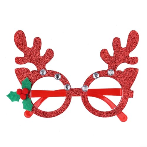 Hasaller Glitzernde Weihnachtsbrille für Kinder und Erwachsene, perfekt für Feiertagsveranstaltungen und Fotos (Nr. 4) von Hasaller