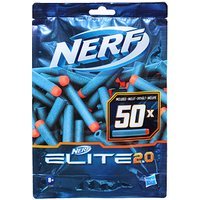 Hasbro Blasterzubehör Nerf Elite 2.0 Dart Nachfüllpack blau, orange , 50 St. von Hasbro