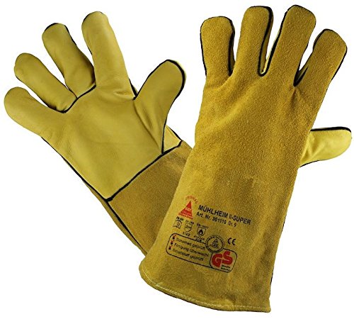 6 Paar - MÜHLHEIM-II-SUPER, Sicherheitshandschuhe für Schweisser - HASE - 301110 - Größe 11 von Hase Safety Gloves