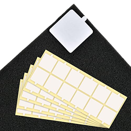 Hasefam 120 Stück Doppelseitiges Klebeband für Akustikschaumstoffplatten, abnehmbares Montageklebeband für Wand, starker schalldichter Klebstoff, transparenter Kleber, robust von Hasefam