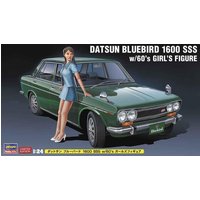 Datsun Bluebird 1600 SSS mit 60er Jahre Frauenfigur von Hasegawa