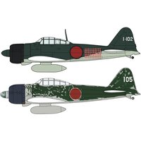 Mitsubishi A6M2b/A6m3 Zero Fighter, 2 Kits Mitsubishi A6M2b/A6m3 Zero Fighter, 2 Kits von Hasegawa