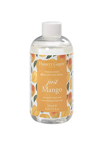 Hassett Green London - Just Mango - Nachfüllung für Duftöl-Raumerfrischer in großer 250ml Flasche - Alkohol- und tierversuchsfrei, ideal für jedes Zuhause und besondere Anlässe Hassett Green London - Just Mango - Nachfüllung für Duftöl-Raumerfrischer in großer 250ml Flasche - Alkohol- und tierversuchsfrei, ideal für jedes Zuhause und besondere Anlässe von Hassett Green London