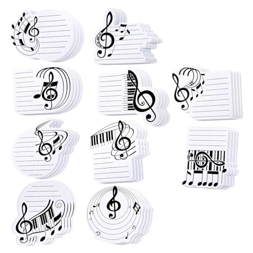 10 Stück Musiknotizen Haftnotizen Haftnotizen Notizblock Selbstklebend Tagebücher Seite Notizblöcke für Büro Schule Gebrauch 10 Stück Musiknotizen Haftnotizen Haftnotizen Notizblock Selbstklebend Tagebücher Seite Notizblöcke für Büro Schule Gebrauch von Hattba