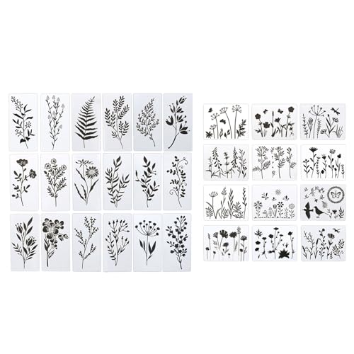 30-teiliges Schablonen-Set für Planer, Zeichnen, Scrapbooking, Schablonen für Planer, Notizbuch, Tafel von Hattba