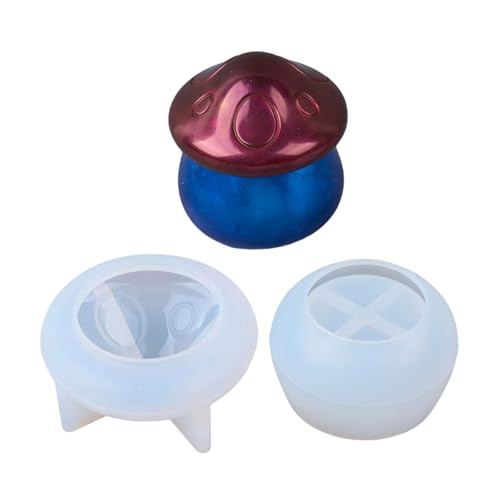 3D-Silikonformen in Pilzhausform, Epoxidharz, Silikonformen für Behälter, Schmuck, Aufbewahrungsglas 3D-Silikonformen in Pilzhausform, Epoxidharz, Silikonformen für Behälter, Schmuck, Aufbewahrungsglas von Hattba