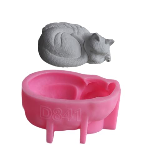 3D-Tier-Epoxidharz-Formen, Silikon-Textur, geeignet für einzigartige Haustier-Gedenkstätten mit Katzen und Hunden von Hattba