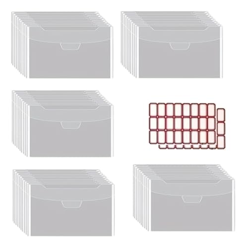 50 Stück Stempel- und Stanzschablonen-Aufbewahrungstaschen, transparente Aufbewahrungsbeutel, Umschläge für Aufbewahrung, Kartenherstellung, Stanzformen 50 Stück Stempel- und Stanzschablonen-Aufbewahrungstaschen, transparente Aufbewahrungsbeutel, Umschläge für Aufbewahrung, Kartenherstellung, Stanzformen von Hattba
