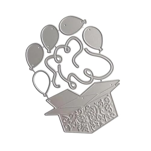 Ballon-Stanzschablonen aus Karbonstahl, dekorative Prägepapier-Stanzform für Kartenherstellung, Scrapbooking, Lesezeichen Ballon-Stanzschablonen aus Karbonstahl, dekorative Prägepapier-Stanzform für Kartenherstellung, Scrapbooking, Lesezeichen von Hattba