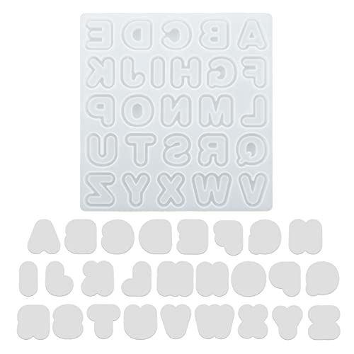 Buchstaben-Silikonformen, Epoxidharz, Gießform, Handwerk, Schlüsselanhänger, Anhänger, handgefertigtes Schmuckwerkzeug von Hattba