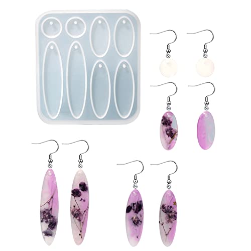 Einzigartige Silikonform für Anhänger, Schmuck, Ohrringe, Harz, Epoxidharz, rund, oval, Bogen, handgefertigt, Handwerk, Ohrringe, Harzformen, Boho, Schmuck von Hattba
