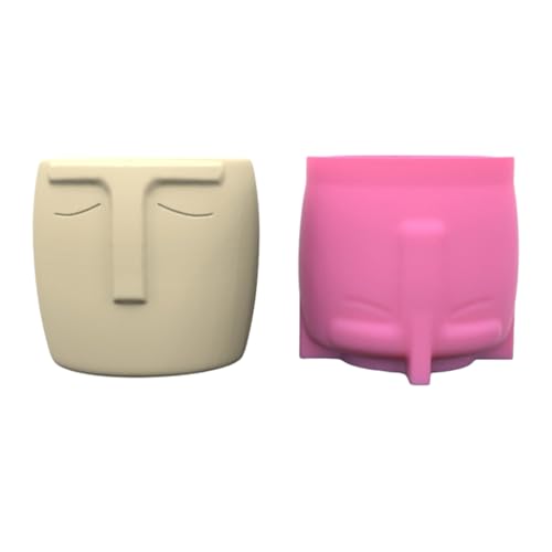 Einzigartige Silikonform für Blumenarrangements, menschliche Gesichtsform, Harzform für Blumenvase, Epoxidharz, Basteltopf aus Silikon von Hattba